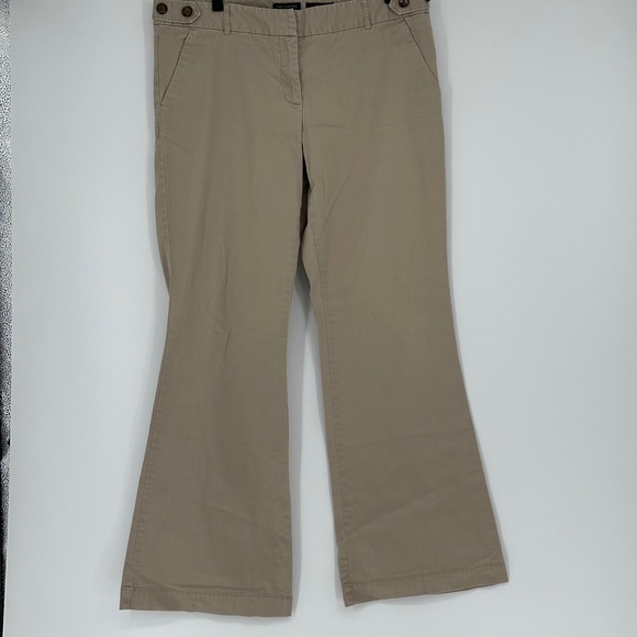 The Limited Pants - Vtg Y2K The Limited Drew Fit Khaki Flare Pants Women's Size 12 Cotton Preppy